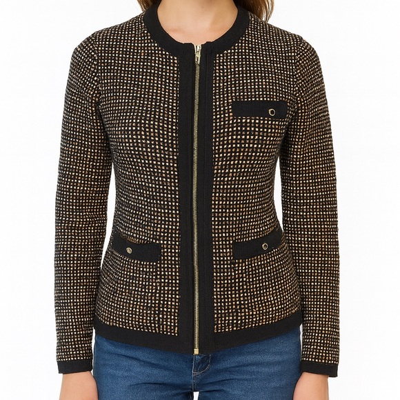 Ted Baker London Sweaters - Ted Baker London Metallic Cardigan Sweater